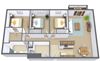 France Apartments | Three Bedroom | Plan 31A France Apartments | Three Bedroom | Plan 31A